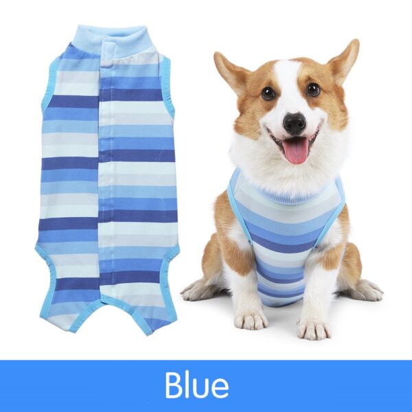 Dog Recovery Suit Small Dogs Strip Design - JHYFYWE001 - Image 5