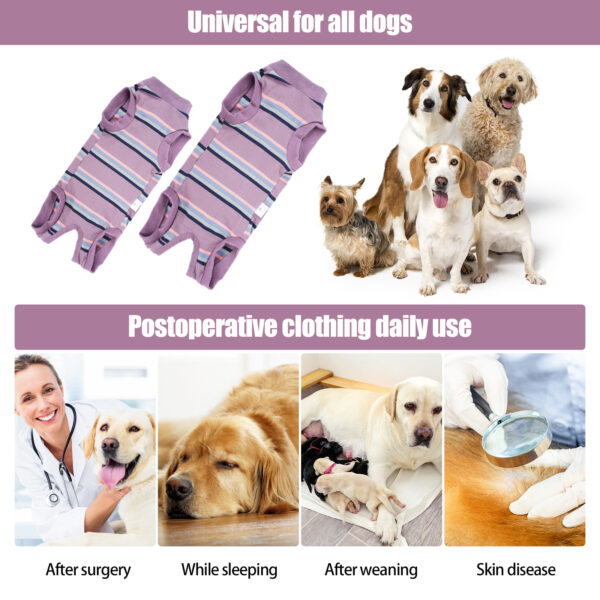 Dog Recovery Suit Strip Design - JHYF011 - Image 6