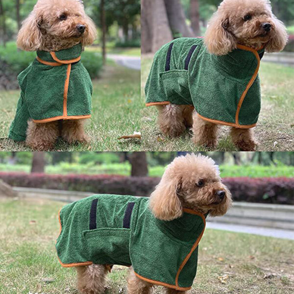 Dog Bathrobe Drying Towel Absorbent - JHYF004 - Image 2