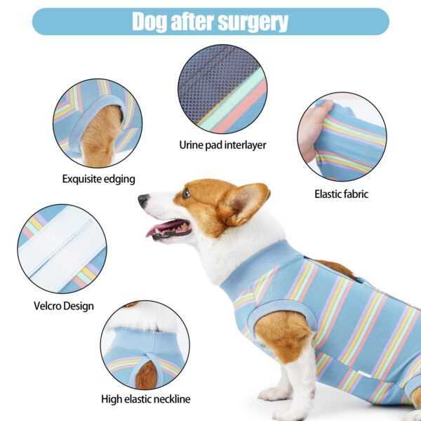 Dog Recovery Suit Strip Design - JHYF011 - Image 5