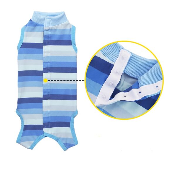 Dog Recovery Suit Small Dogs Strip Design - JHYFYWE001 - Image 4