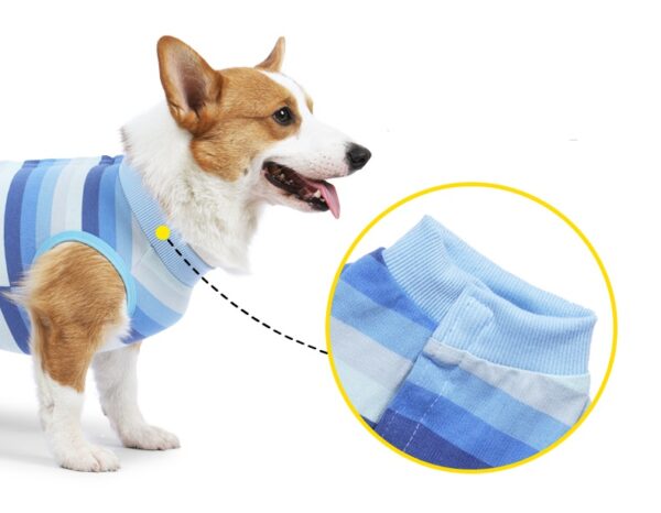 Dog Recovery Suit Small Dogs Strip Design - JHYFYWE001 - Image 2