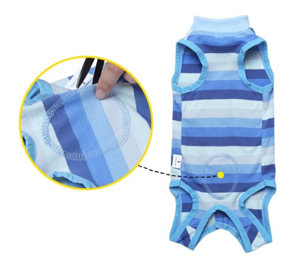 Dog Recovery Suit Small Dogs Strip Design - JHYFYWE001 - Image 3