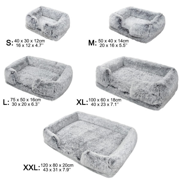 Orthopedic Egg Crate Foam Dog Bed Couch with Removable Cover - JHGW005 - Image 2