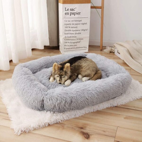 Faux Fur Rectangle Pet Bed 33colors Dropshipping - JHGW002 - Image 2