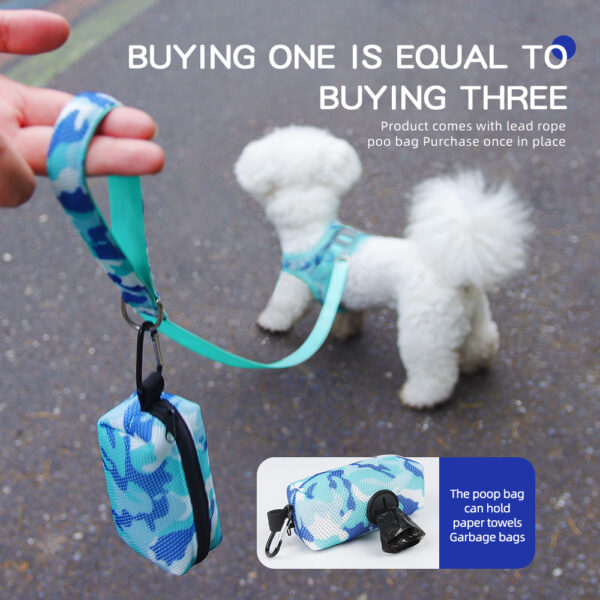 Dog Harness+Leash+Poop Bag - JHXBFB895