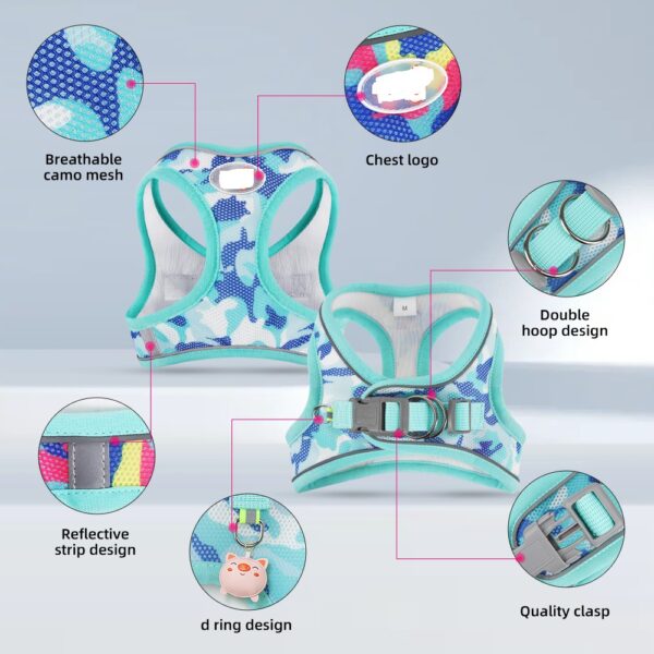 Dog Harness+Leash+Poop Bag - JHXBFB895 - Image 3