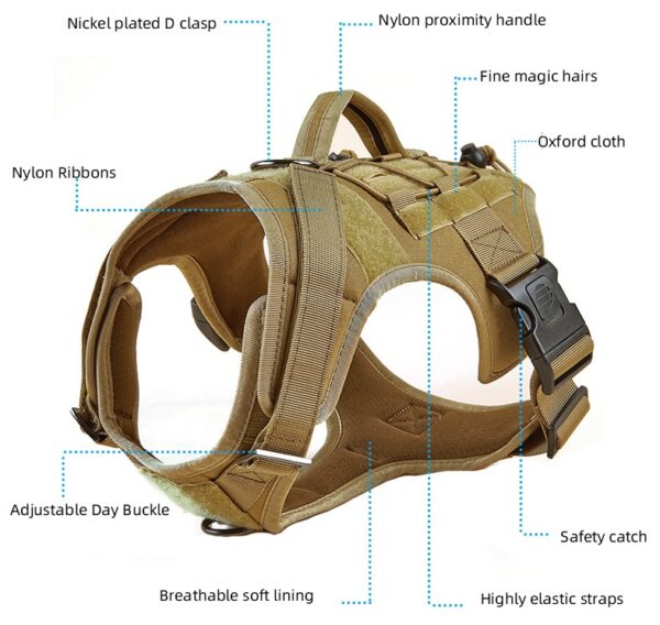 Tactical Dog Harness No Pull