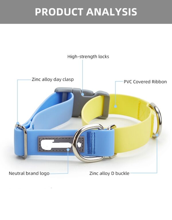 PVC Covered Retractable Dog Collar- JHXQCC324 - Image 3