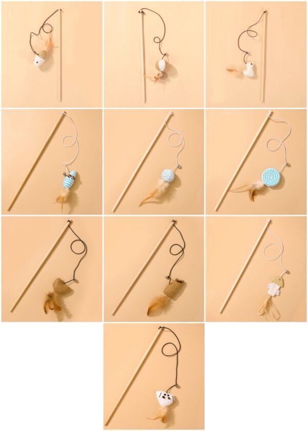Natural Sisal Wand Teasers Cat Toy - JHMWJ030 - Image 3