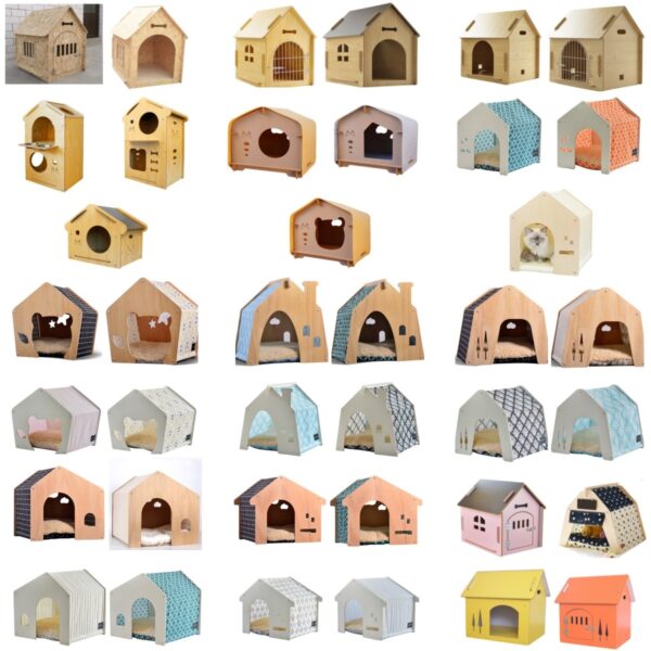 Wooden Cat House Lounger - JHMF011 - Image 5