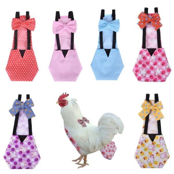 Chicken Geese Ducks Diapers with Bow Ties - JHXDW019 - Image 2