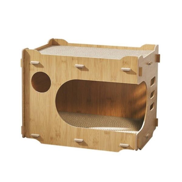 Wooden Cat House Lounger - JHMF013 - Image 2