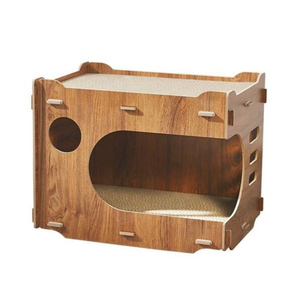 Wooden Cat House Lounger - JHMF013 - Image 3