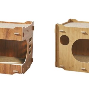 Wooden Cat House Lounger - JHMF013