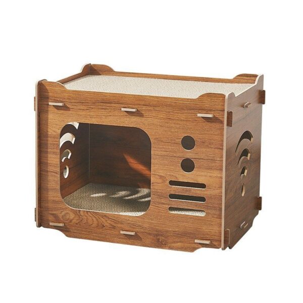 Wooden Cat House Lounger - JHMF013 - Image 9