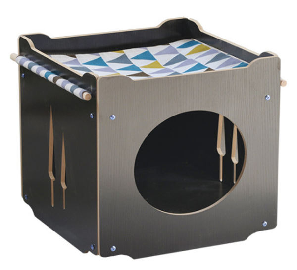 Wooden Cat House Lounger - JHMF016 - Image 2
