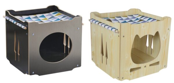 Wooden Cat House Lounger - JHMF016