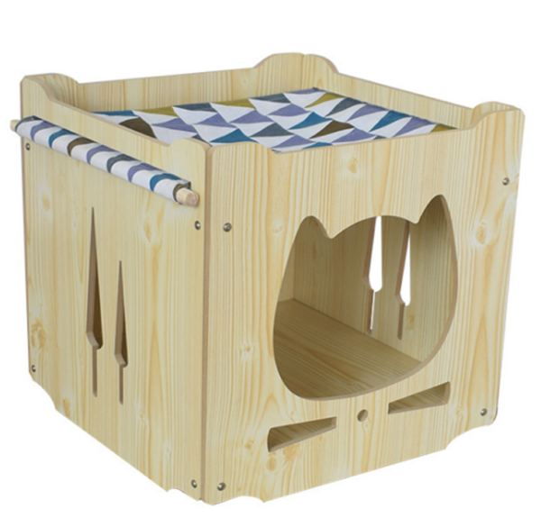 Wooden Cat House Lounger - JHMF016 - Image 3