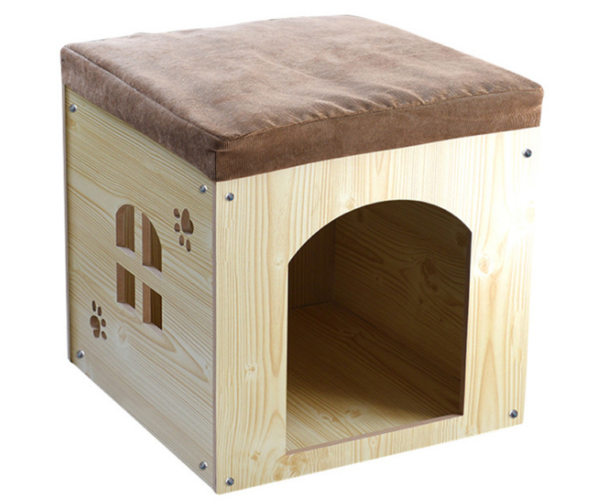 Wooden Cat House Lounger - JHMF017 - Image 2