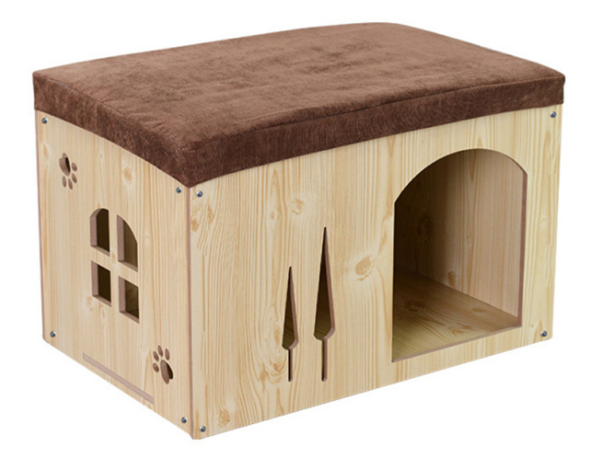 Wooden Cat House Lounger - JHMF017 - Image 3