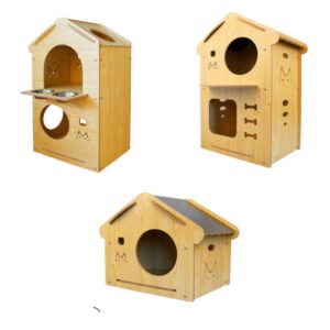 Wooden Cat House Lounger - JHMF055