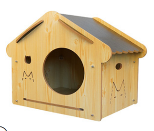 Wooden Cat House Lounger - JHMF055 - Image 2