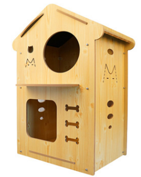 Wooden Cat House Lounger - JHMF055 - Image 3
