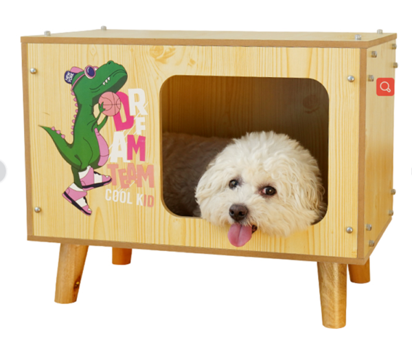 Wooden Cat House Lounger - JHMF058