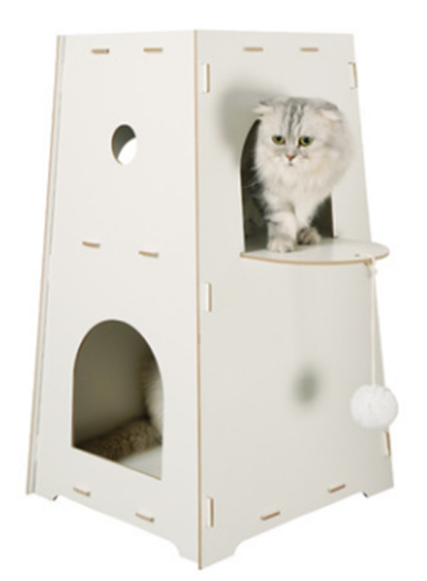 Wooden Cat House Lounger - JHMF059 - Image 3