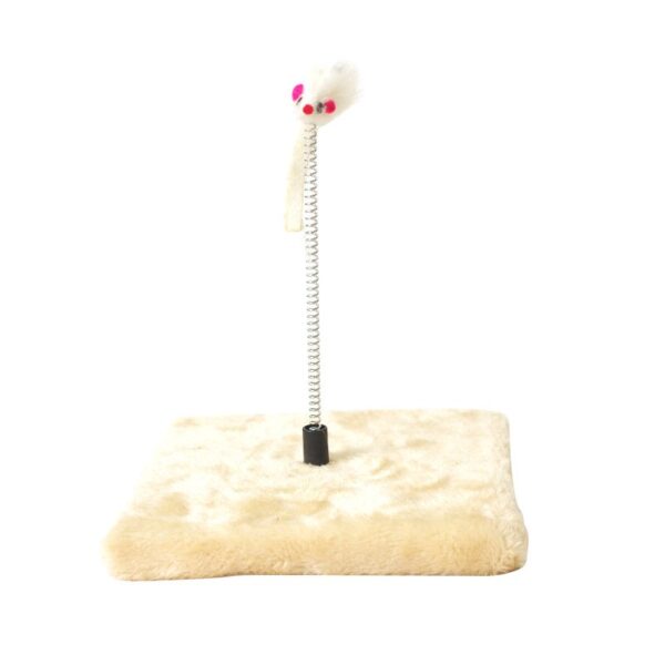 Cat Scratcher with Spring Feather Toy - JHMPJM001 - Image 2
