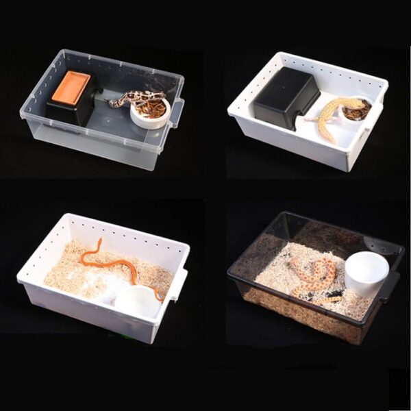 Portable Reptile Feeding Box Stackable Container - JHPC008
