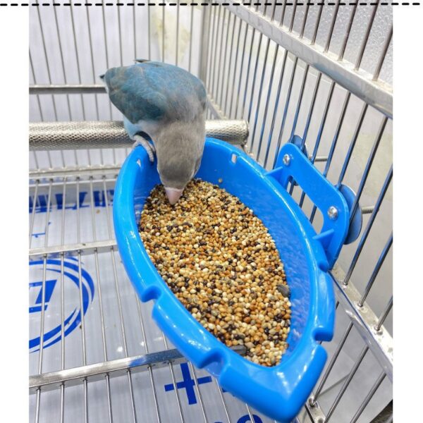 Plastic Bird Food Dish Feeders Cups Water Bowl - JHN014