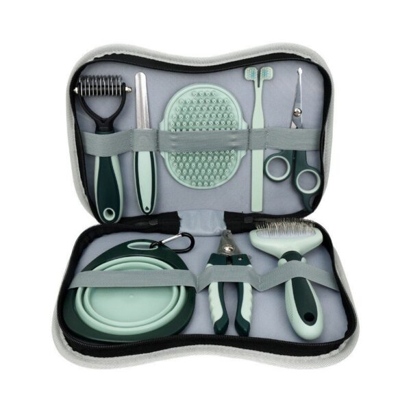 Dog Grooming Kit Nail Clipper Comb Slicker Bath Brush - JHMR013