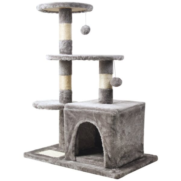Multi- Level Cat Condo Cat Tree Towel with Platform  - JHMPJMA03