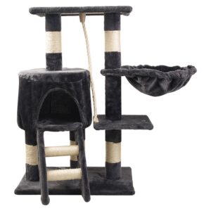 Multi- Level Cat Condo with Platform & Hammock - JHMPJMA10