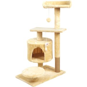 Multi- Level Cat Condo Cat Tree Towel with Platform - JHMPJMD-03