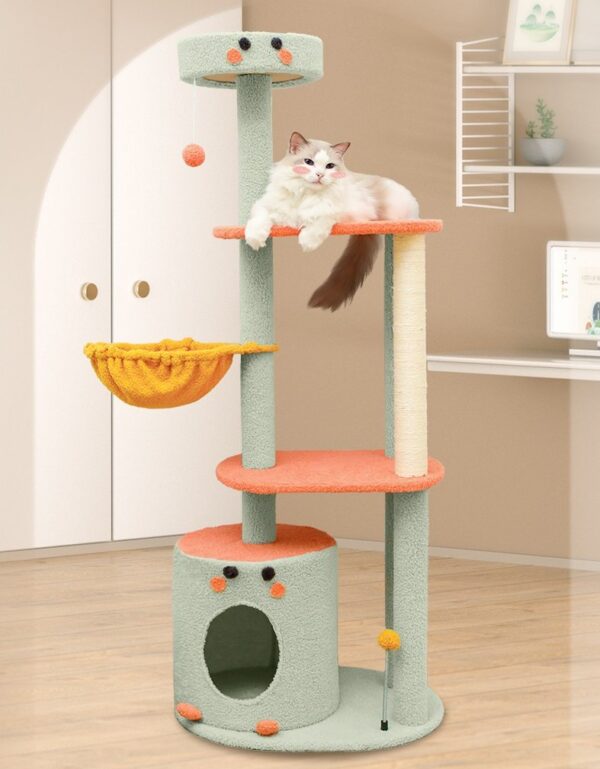 Cat Condo Cat Tree Towel with Platform & Hammock - JHMPJMF09
