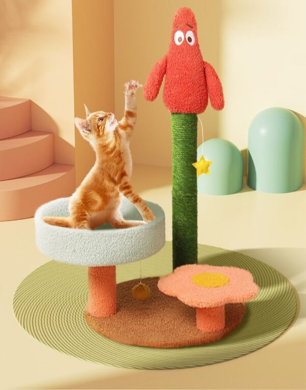 Cat Scratching Post with Top Perch - JHMPJMF16 - Image 6