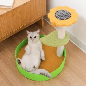 Cat Scratching Post with Top Perch and Ball - JHMPJMP02