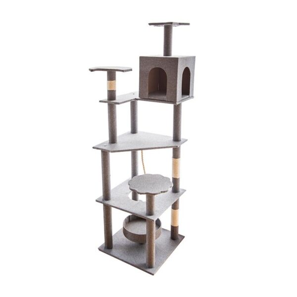 Multi- Level Cat Condo Cat Tree Towel with Platform  - JHMPJMT01 - Image 3