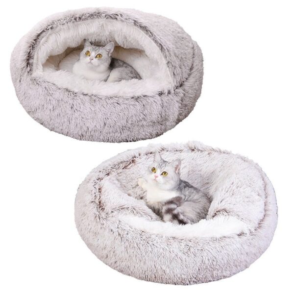 Round Hooded Pet Bed Cave - JHMW001