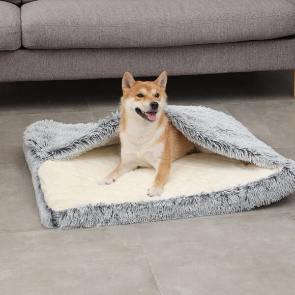 Faux Fur Orthopedic Pet Bed with Cover - JHGW011