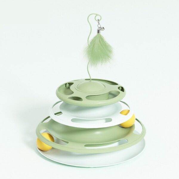 3 Layer Turntable Ball Cat Toy - JHMWJ001 - Image 5