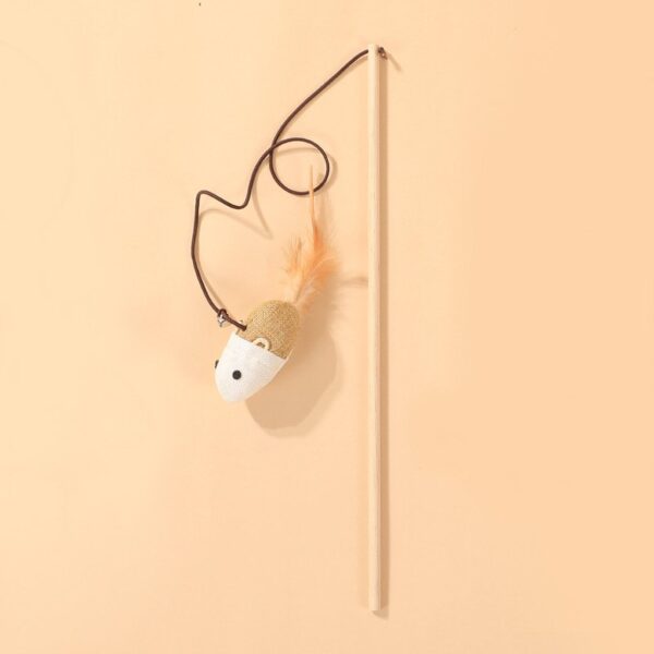 Natural Sisal Wand Teasers Cat Toy - JHMWJ030 - Image 5