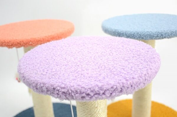 Cat Scratching Post with Top Perch and Feather Toy - JHMPJMH01 - Image 2