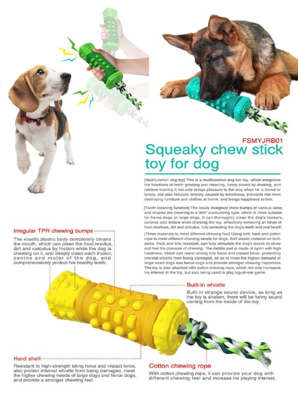 Stick Chew Squeeky Dog Toy - JHGWJ010