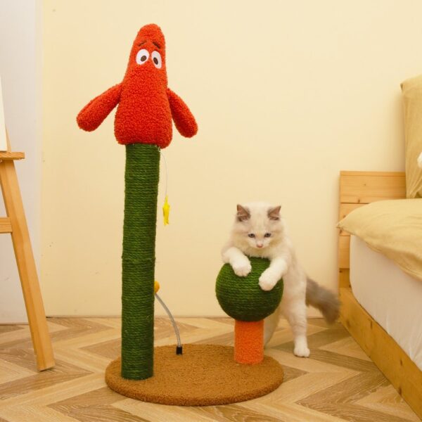Cat Scratching Post with Top Perch and Ball - JHMPJMF15 - Image 4