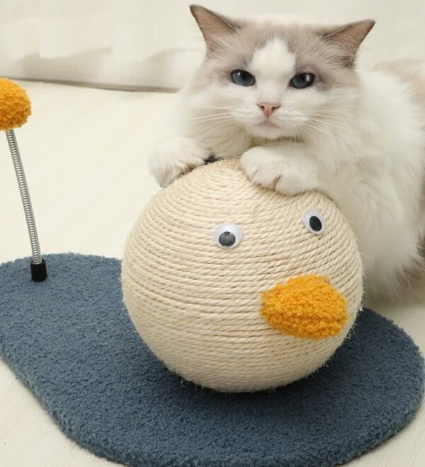Duck Cat Scratcher with Spring Ball - JHMPJMF06 - Image 3