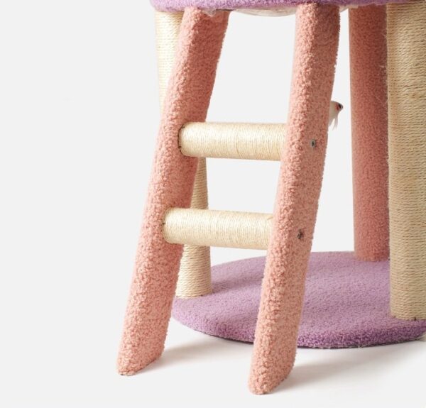 Cat Scratching Post with Top Perch and Play Tunnel - JHMPJMH19 - Image 8